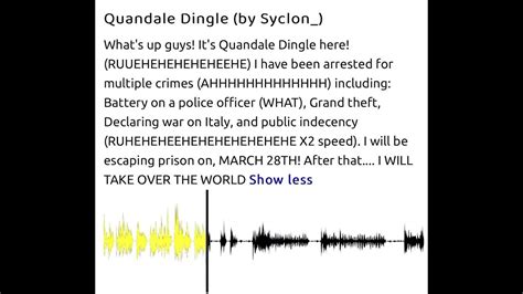 strong>Quandale Dingle a text-to-speech voice on Uberduck so I could test it. . Quandale dingle voice text to speech